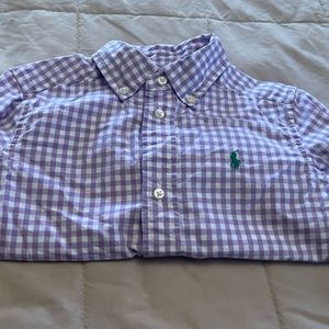 COPY - Ralph Lauren buttoned down 3T purple and white